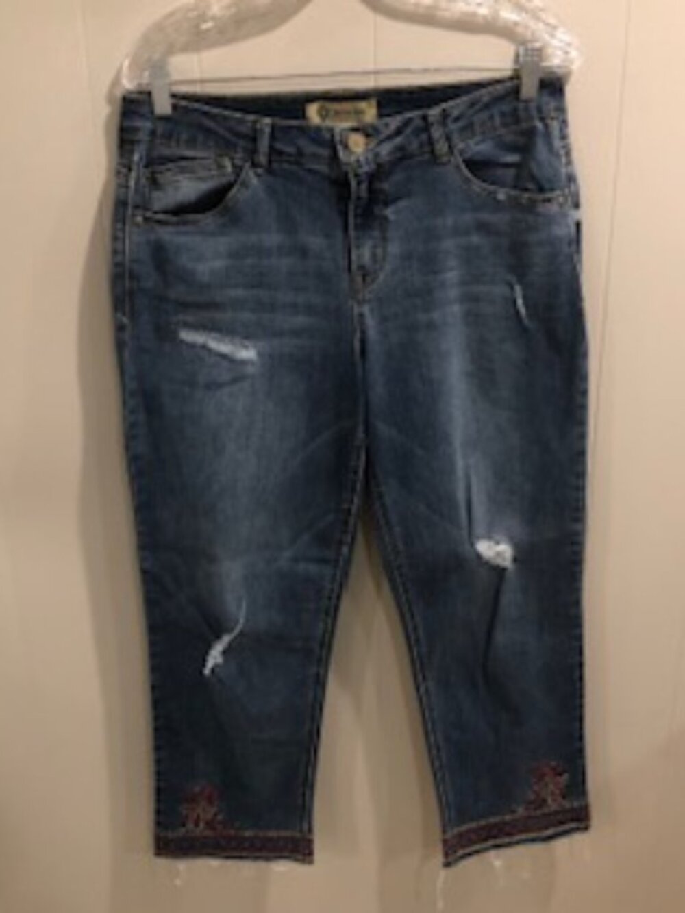 Democracy Jeans, Slim Straight Flood, Size 10